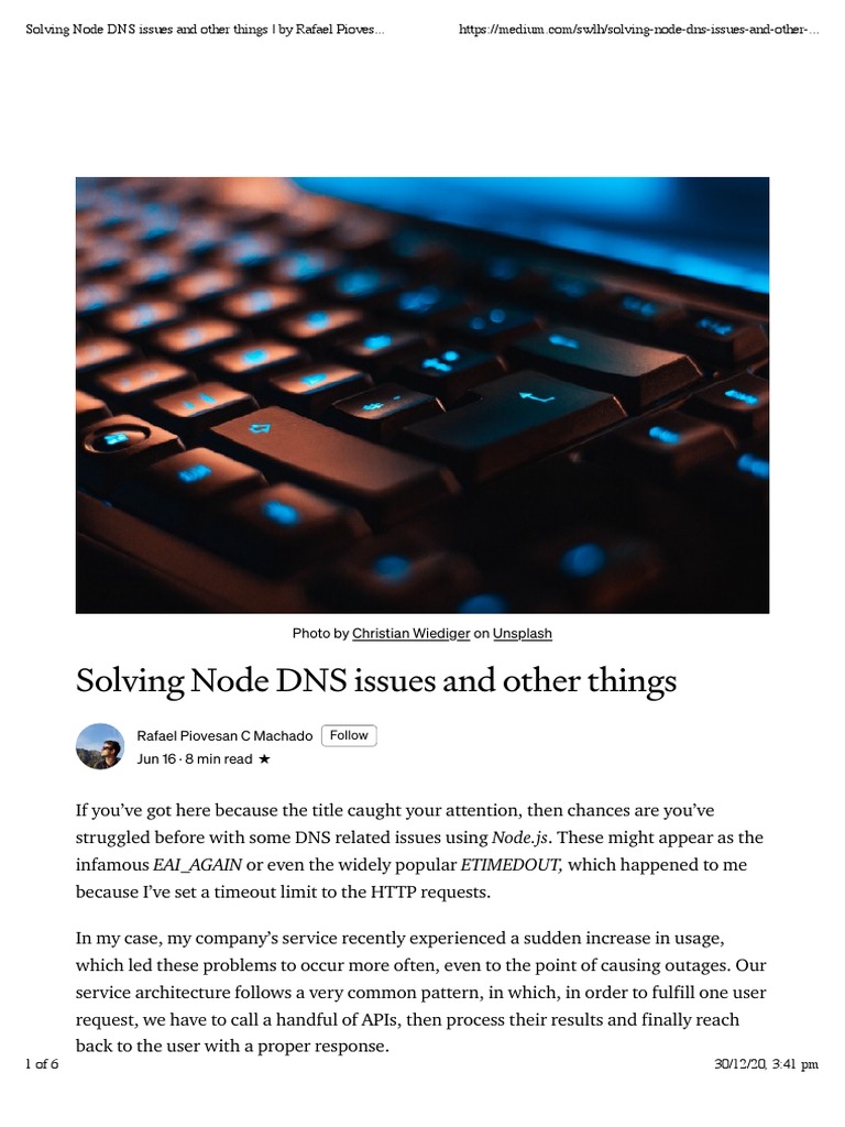 Node DNS Troubleshooting Guide | PDF | Domain Name System | Hypertext ...