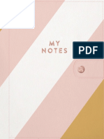 Digital Notebook Mustard and Pink