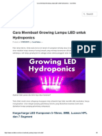 Cara Membuat Growing Lampu LED Untuk Hydroponics - CaraTekno