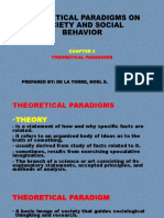 Theoretical Paradigms On Society and Social Behavior