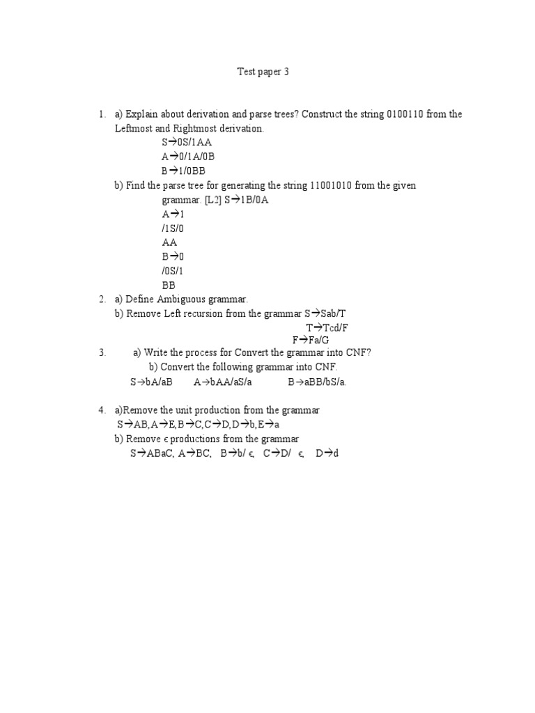Test Paper 3 | PDF | Teaching Methods & Materials