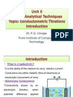 Conductivity and Conductometry