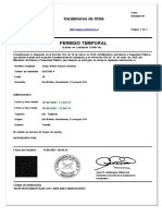 Permiso Temporal: Carabineros de Chile