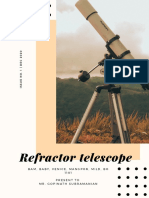 Refractor Telescope Report