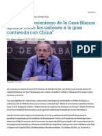 "El Neokeynesianismo de La Casa Blanca Apunta Todos Los Cañones A La Gran Contienda Con China" - Rebelion