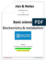 Notes & Notes - Basic Scienses - Biochemistry & Metabolism