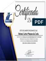 Certificate for "Antonio Carlos Marques da C..." for "Certificado de Participação..."
