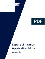 Export Limitation Application Note