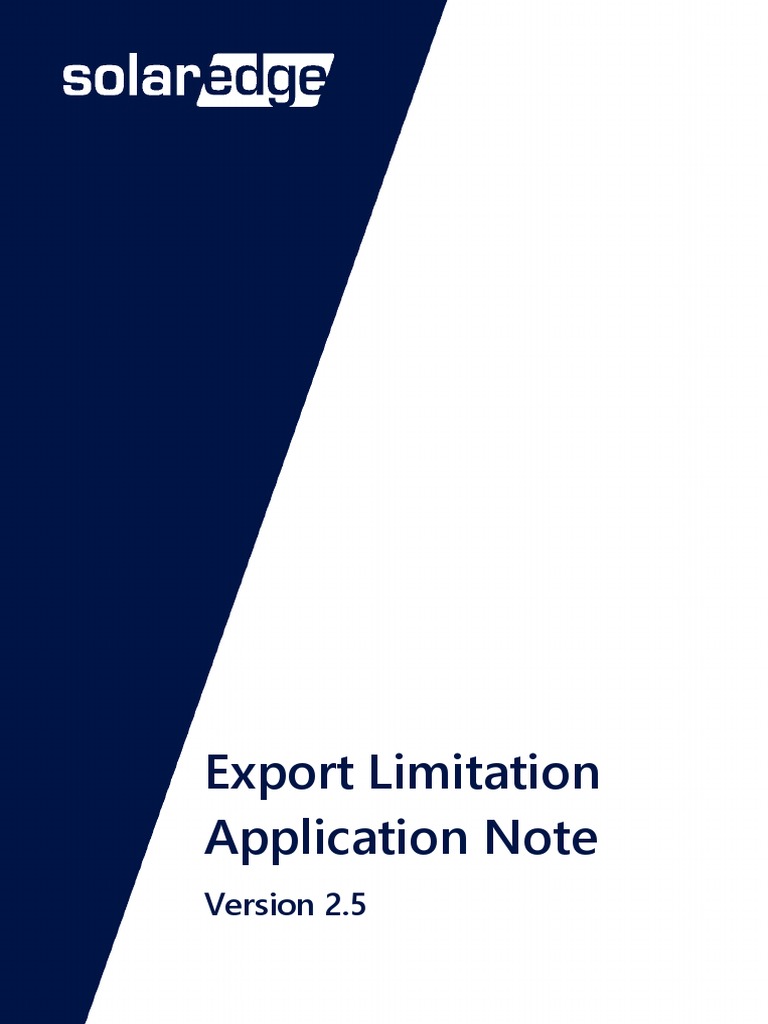 Export Limitation Application Note | PDF | Electromagnetic Interference ...