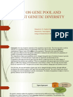 Essay On Gene Pool and Forest Genetic Diversity