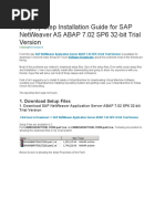 Step by Step Installation Guide For SAP NetWeaver AS ABAP 7.02 SP6 32-Bit Trial Version