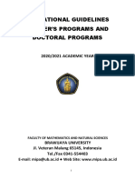 Faculty Postgraduate Academic Guidelines 2020-2021 (Dept of Statistics)