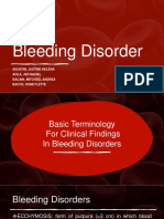 Bleeding Disorder: Agustin, Justine Helena Avila, Jed Naziel Bacani, Mitchzel Andrea Bacud, Honeylette