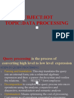 Subject:Iot Topic:Data Processing