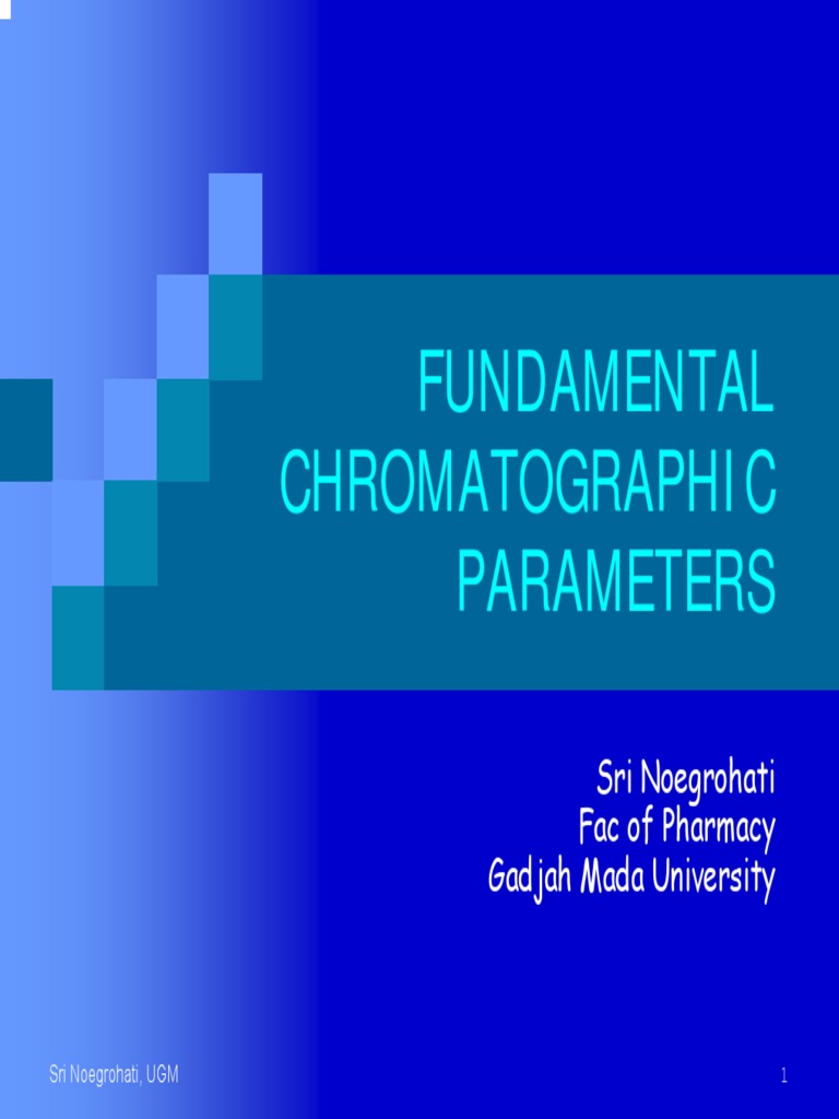 Fundamental Chromatographic Parameters PDF Chromatography