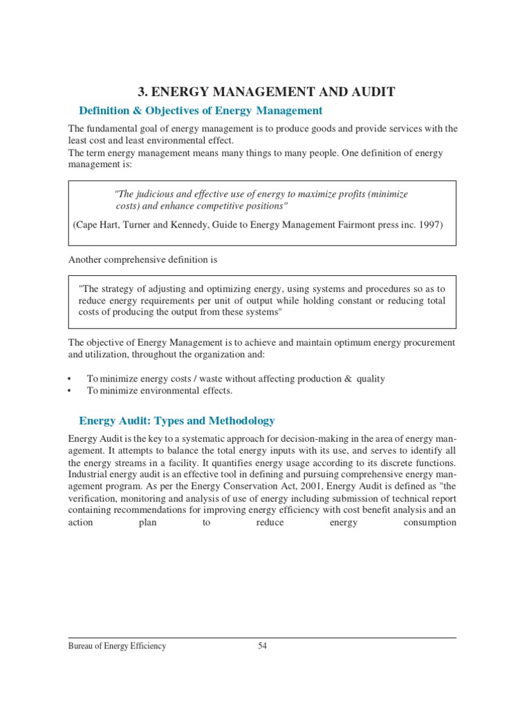 Energy Management & Audit 1 | PDF | Efficient Energy Use | Energy ...