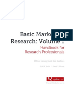 Basic Marketing Research Vol 1