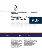 Modul 5 Financial Services and Fintech Financial Technologi 2020 Ignatius Oki Dewa Brata