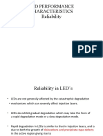 LED reliability and degradation rate