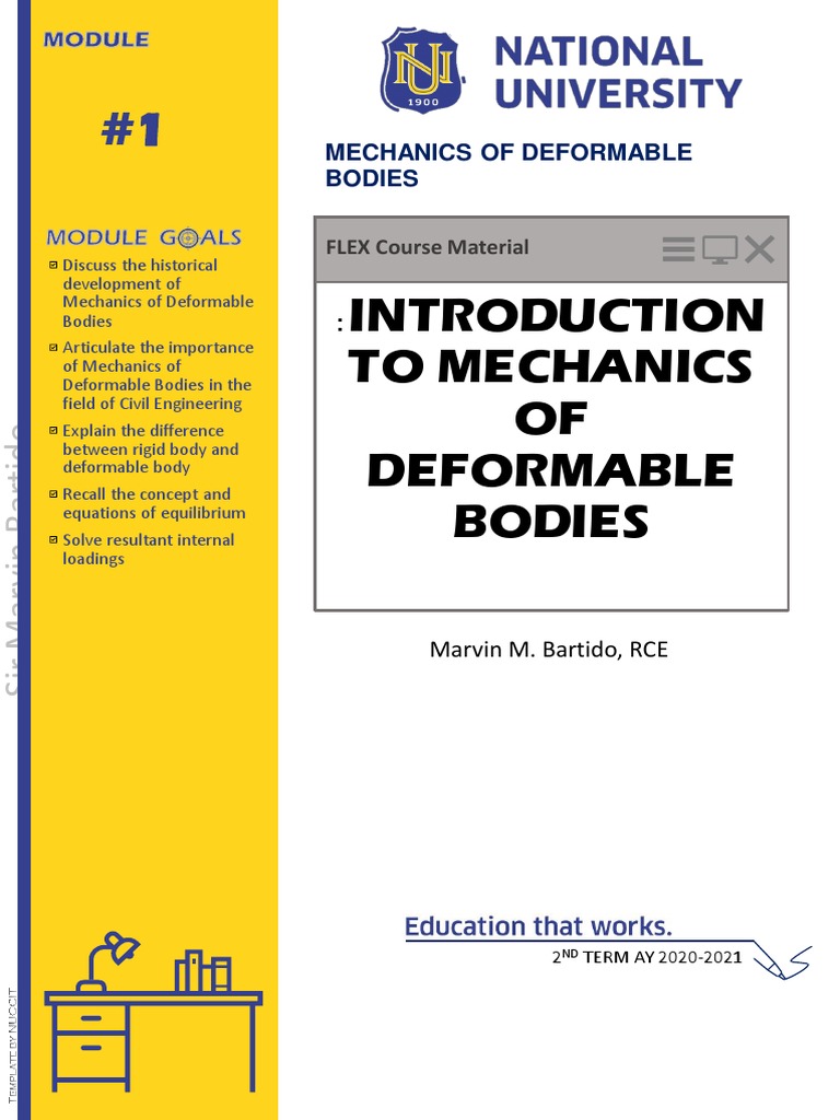 Introduction to Deformable Body Mechanics | PDF | Strength Of Materials ...