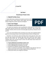 Joob Sheet Pemeriksa Protein Urine