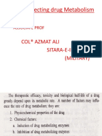 Factors Affecting Drug Metabolism by COL AZMAT ALI