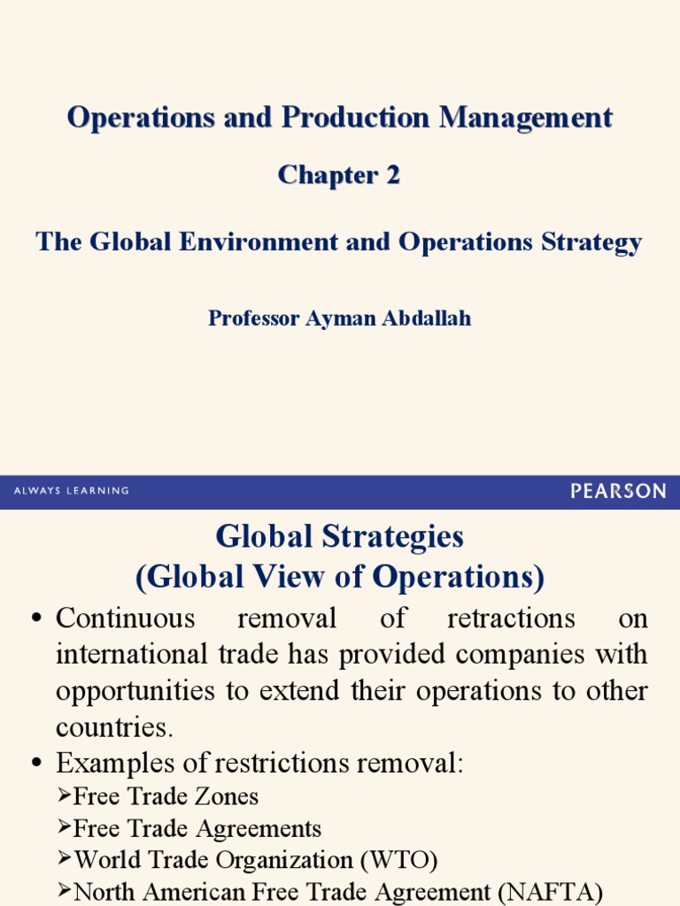 Global Operations Strategy Overview | PDF | Strategic Management ...