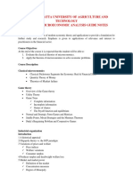 Hfin 3103 Microeconomics Analysis Guide Notes