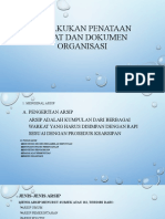 Melakukan Penataan Surat Dan Dokumen Organisasi