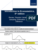 Introduction To Econometrics, 5 Edition: Review: Random Variables, Sampling, Estimation, and Inference