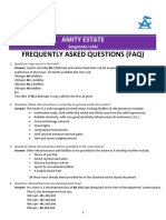 Frequently Asked Questions (Faq) : Amity Estate