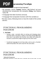 Lecture 4 Functional Programming Paradigms - Operational Semantics