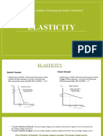Elasticity: Narsee Monjee Institute of Management Studies, Hyderabad