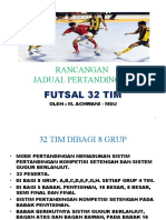 Rancangan Jadual Pertandingan Futsal 32 Tim