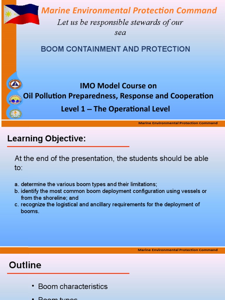 Boom Deployment and Anchoring Systems | PDF | Anchor | Tide