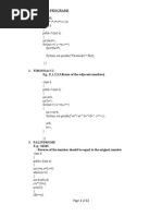 Programs On Number Based Java