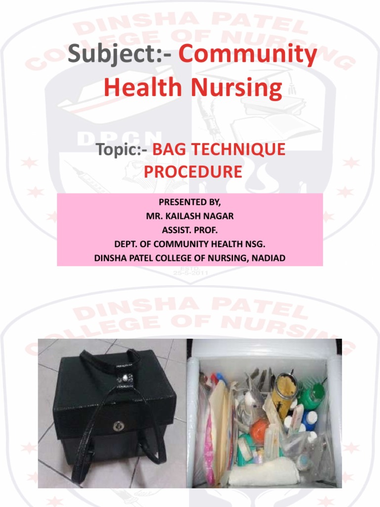 Bag Technique PDF Nursing Patient