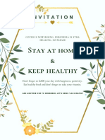 Stay at Home & Keep Healthy: Invitation