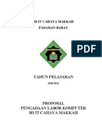 Proposal Pengadaan Labor Komputer SD It Cahaya Makkah Terbaru