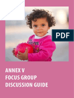 Annex V Focus Group Discussion Guide: UNICEF Child Cash Grant Programme in Jordan PDM Report - 2015