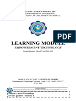 Learning Module: Empowerment Technology