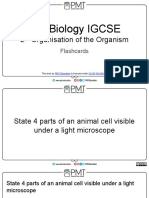 Flashcards - Topic 2 Organisation of The Organism - CAIE Biology IGCSE