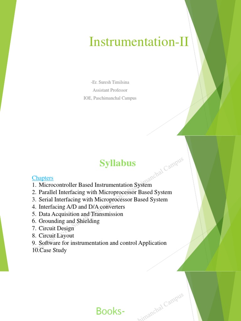 Instrumentation II Syllabus and Notes | PDF | Computer Architecture ...