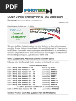 MCQ in General Chemistry Part 13 - ECE Board Exam