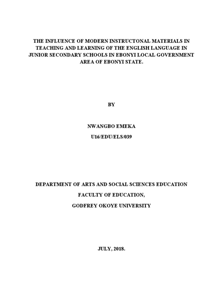 Modern Instructional Materials Impact | PDF | Instructional Design ...