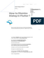 How To Dismiss Dialog in Flutter - Flutter Agency