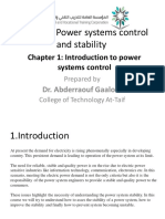 Course of Power Systems Control and Stability