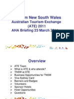 ATE 2011 AHA Industry Briefing - 23 March 2011