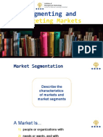 Segmenting And: Targeting Markets