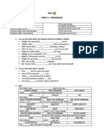 Test Part 1 Grammar